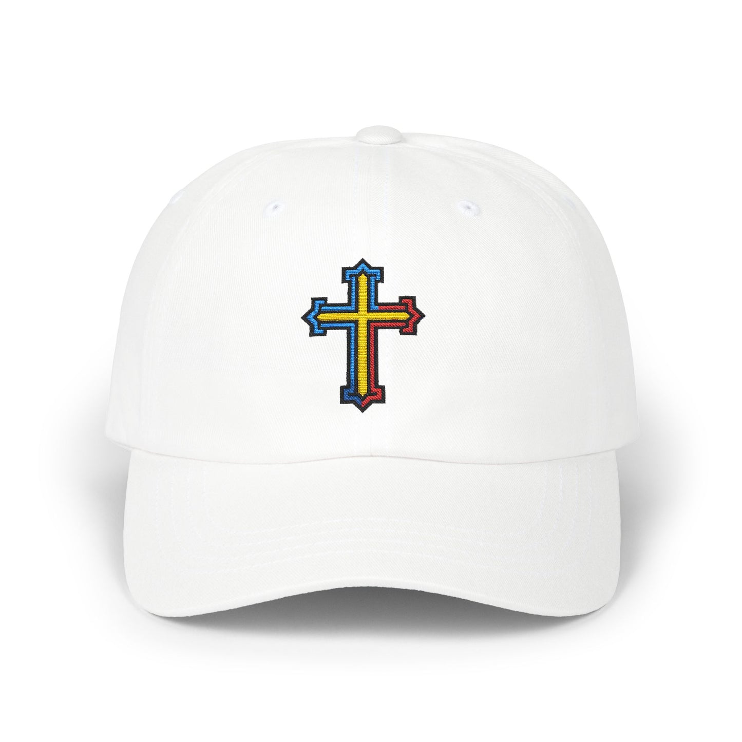 Romanian Orthodox Cross Dad Hat | Embroidered Christian Cap