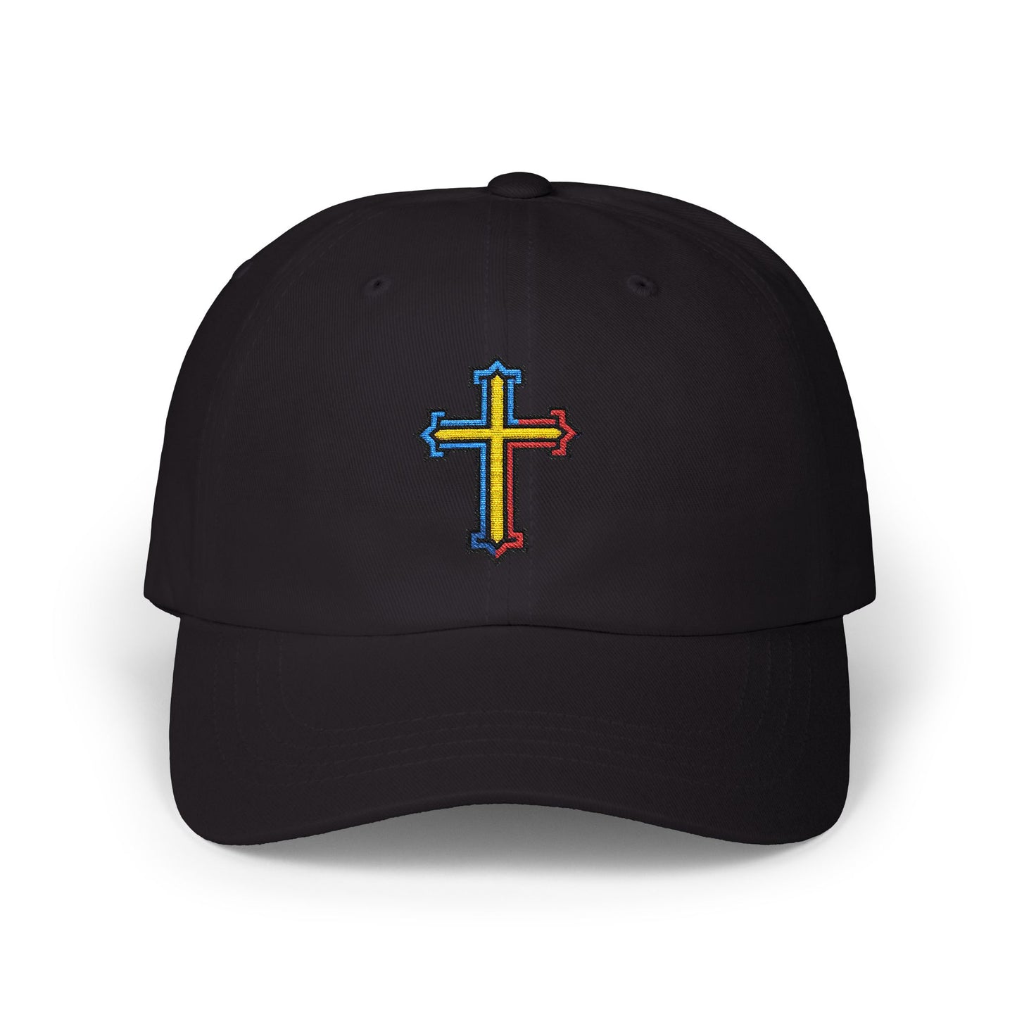 Romanian Orthodox Cross Dad Hat | Embroidered Christian Cap