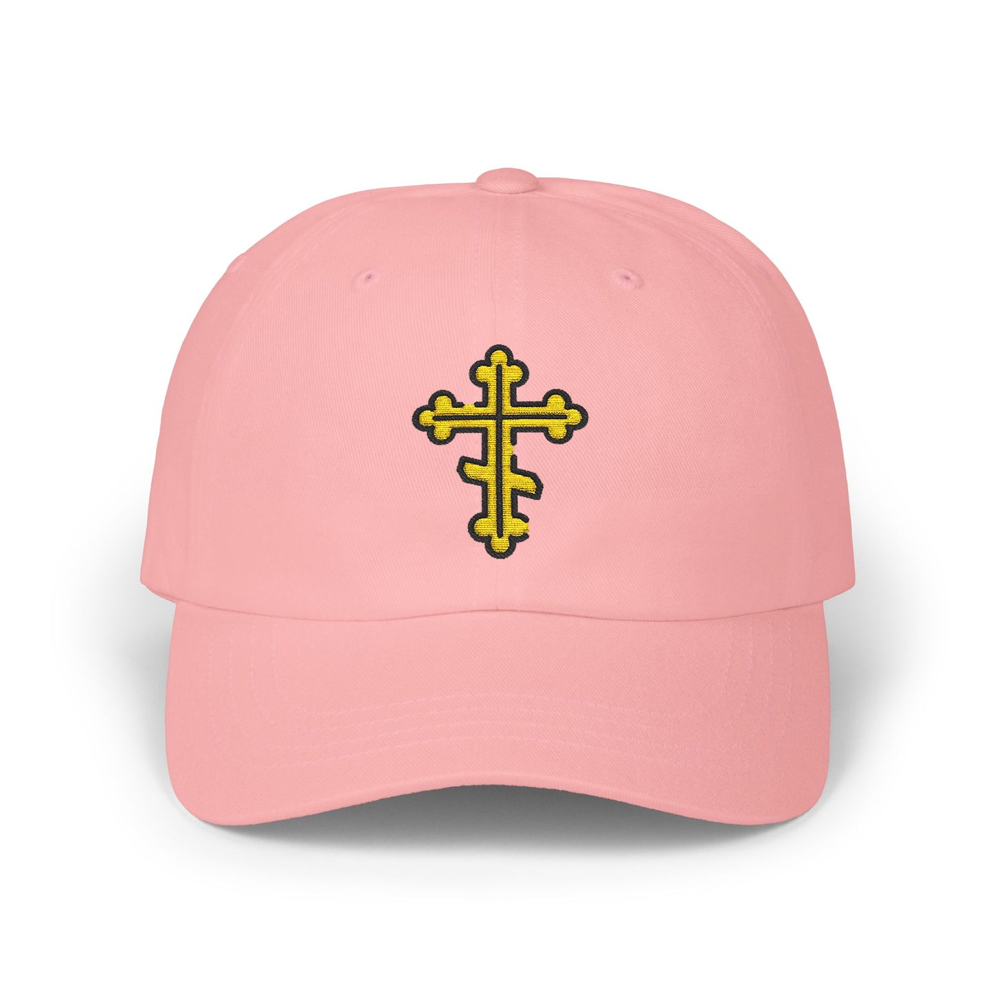 Orthodox Gold Cross Embroidered Christian Cap