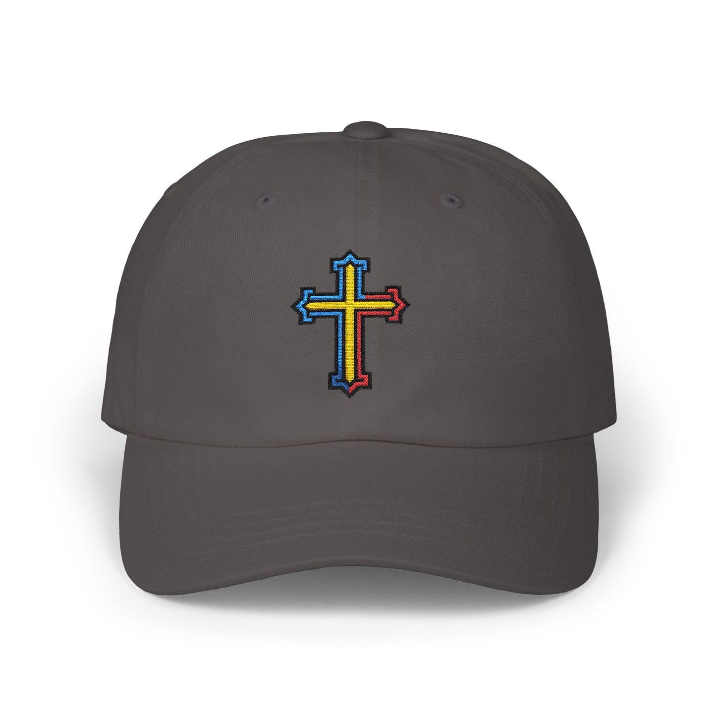 Romanian Orthodox Cross Dad Hat | Embroidered Christian Cap