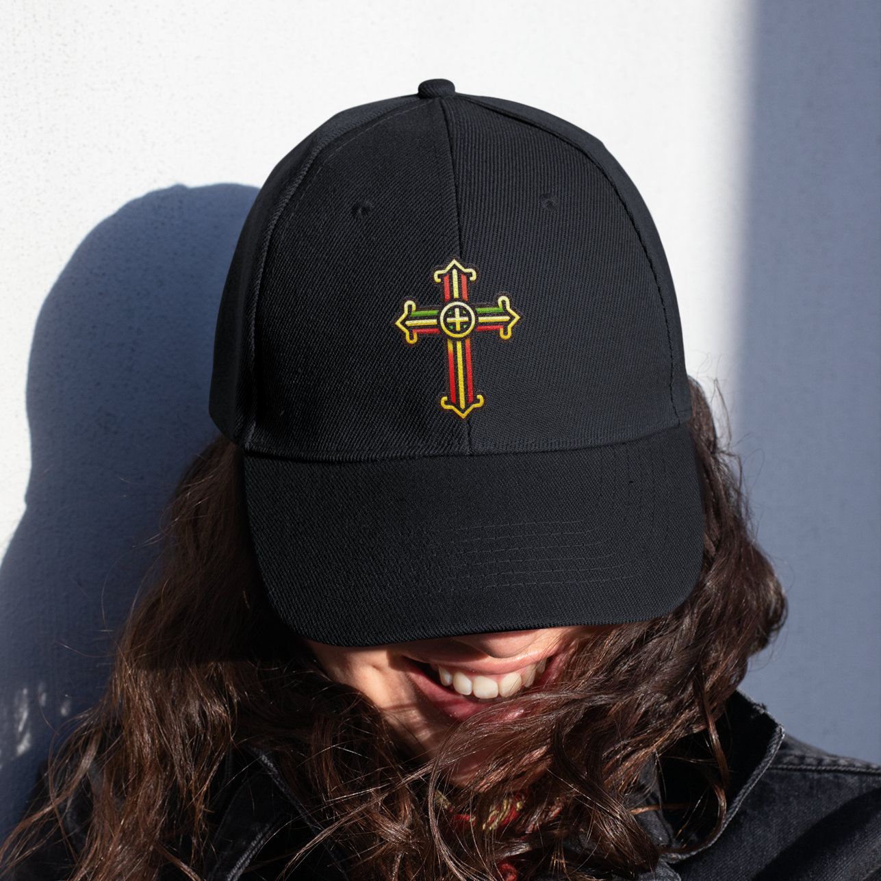 Ethiopian Orthodox Cross Hat | Embroidered Tewahedo Christian Cap