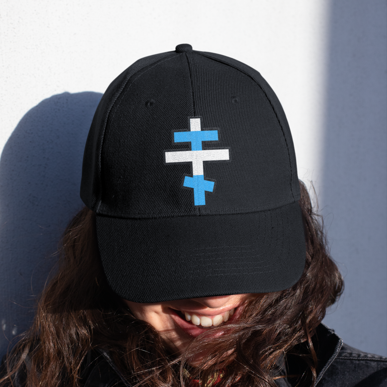 Greek Orthodox Cross Dad Hat | Embroidered Christian Cap