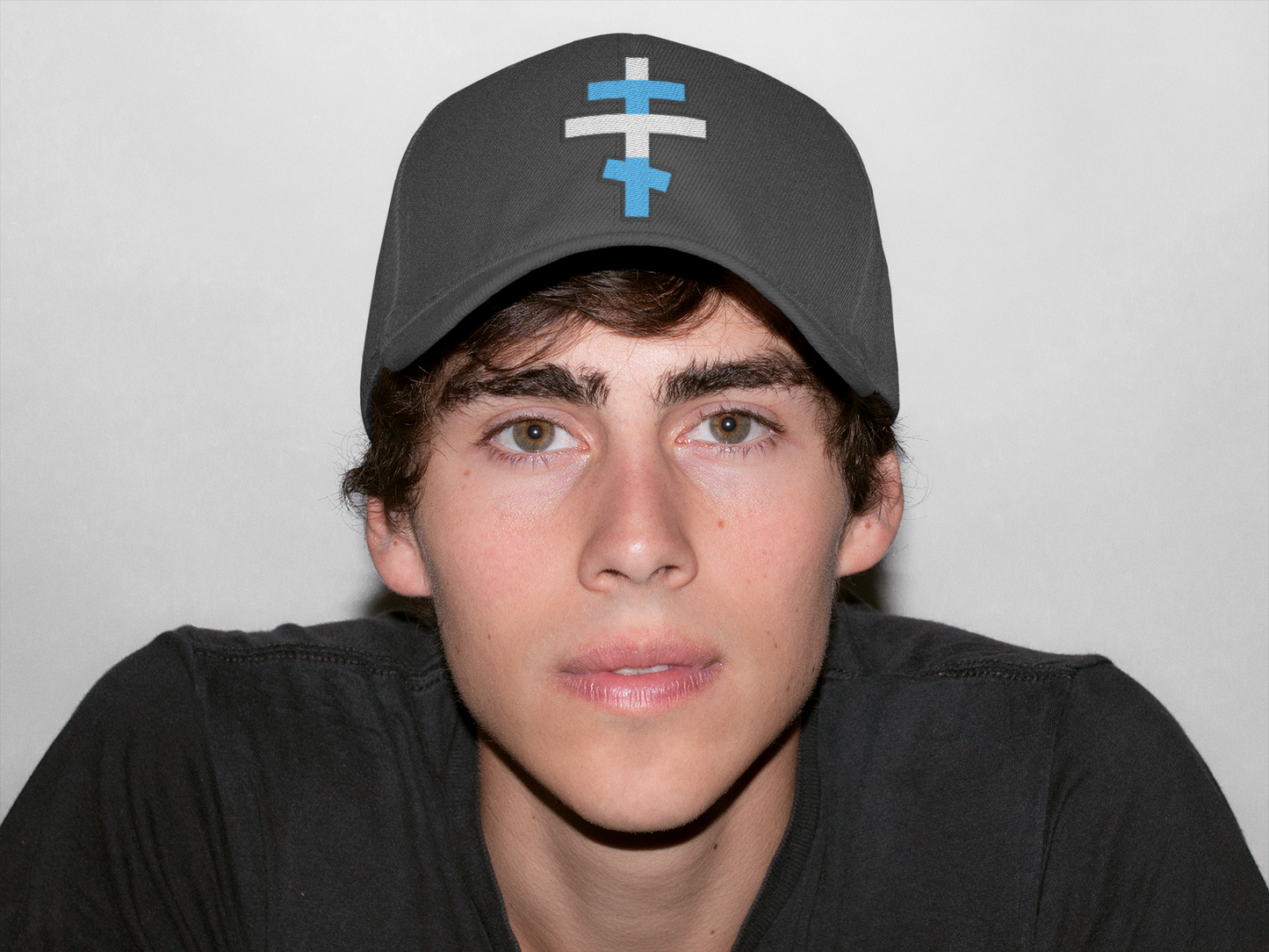 Greek Orthodox Cross Dad Hat | Embroidered Christian Cap