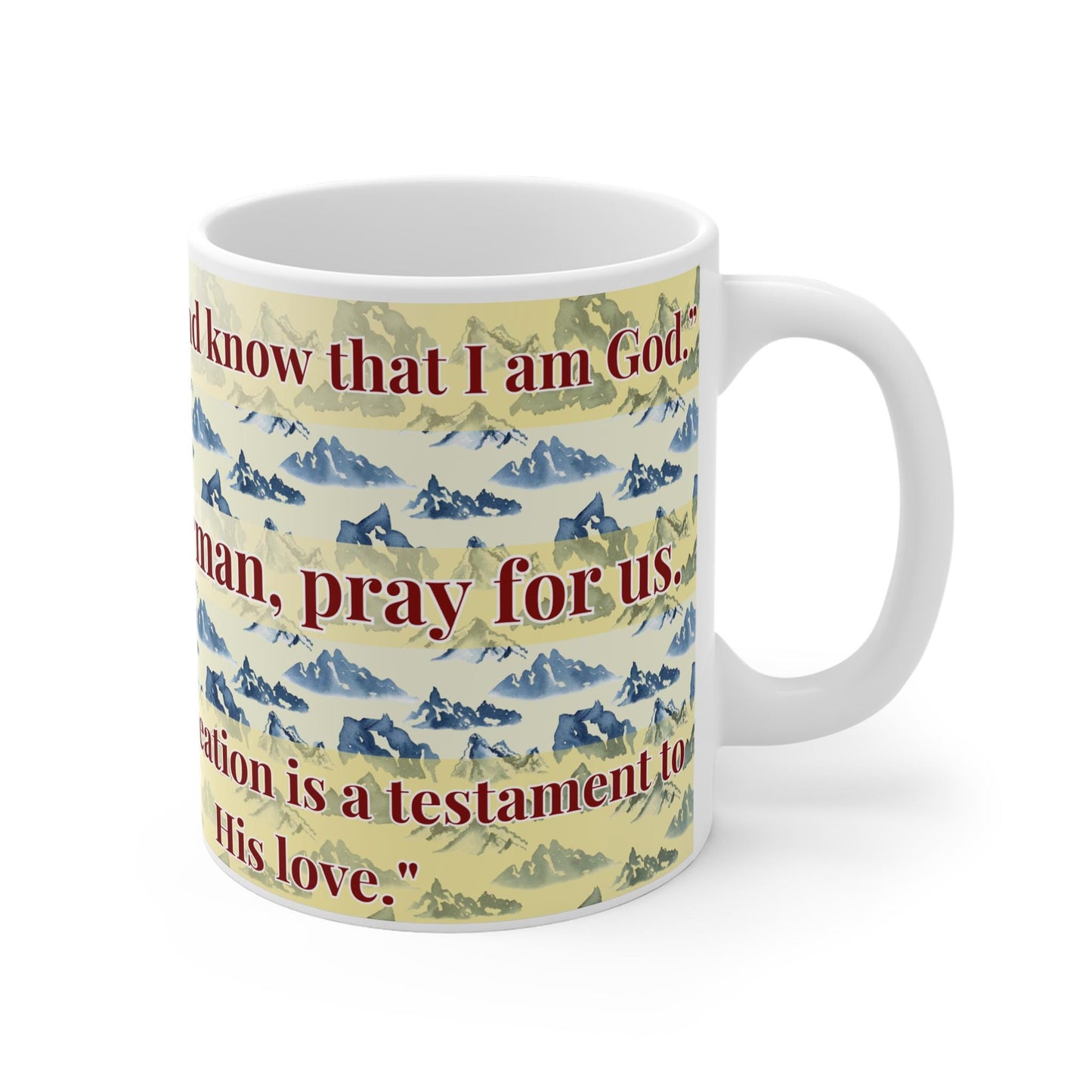 Saint Herman of Alaska 11oz ceramic mug with a detailed Orthodox Christian design. Durable, microwave- and dishwasher-safe, perfect for coffee, tea, or as a meaningful gift for baptisms, name days, or celebrations of faith