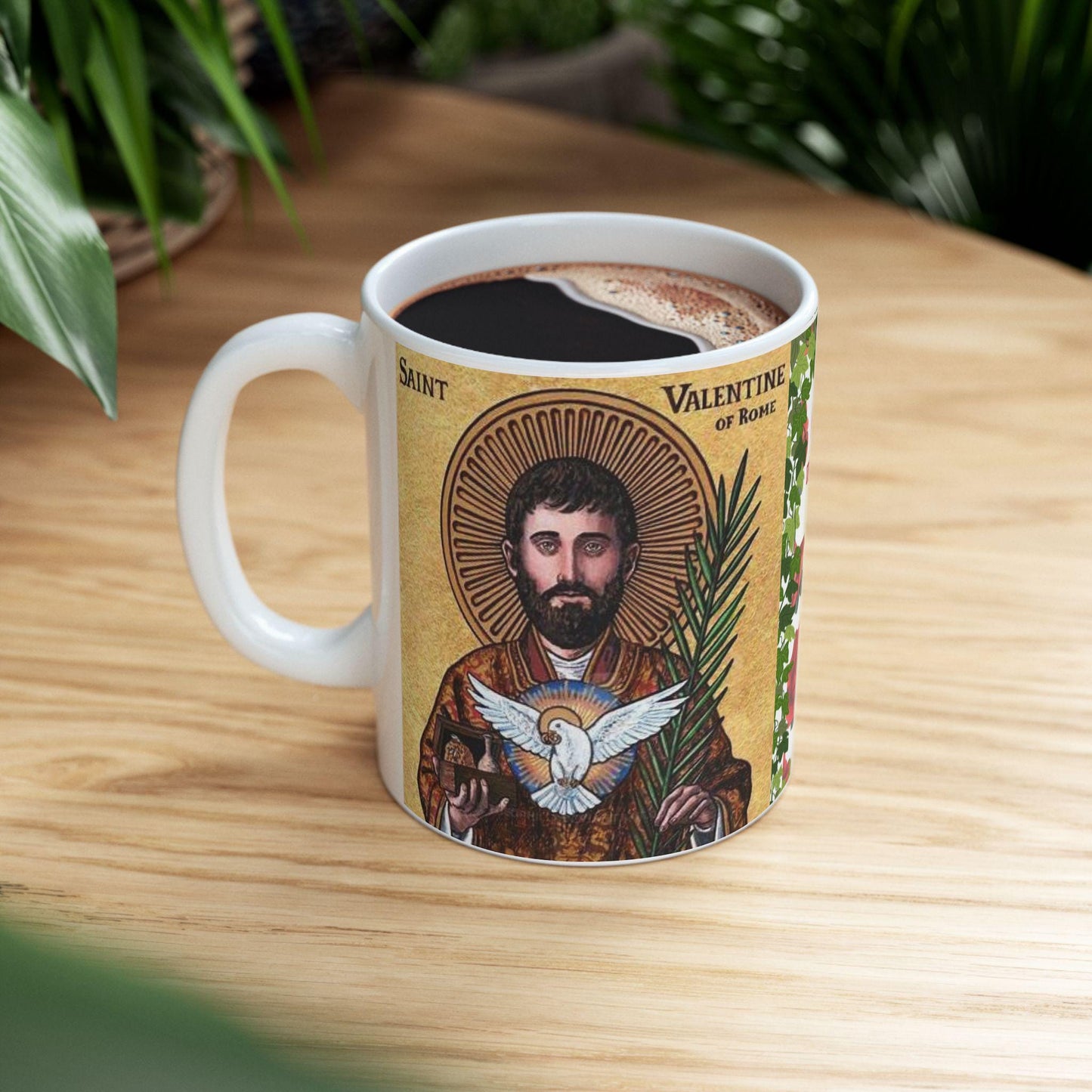 Celebrate faith and love with this Saint Valentine Mug featuring "Let all that you do be done in love." (1 Corinthians 16:14). Made from durable ceramic, it's perfect for daily inspiration, prayer, or as a thoughtful Orthodox Christian gift.