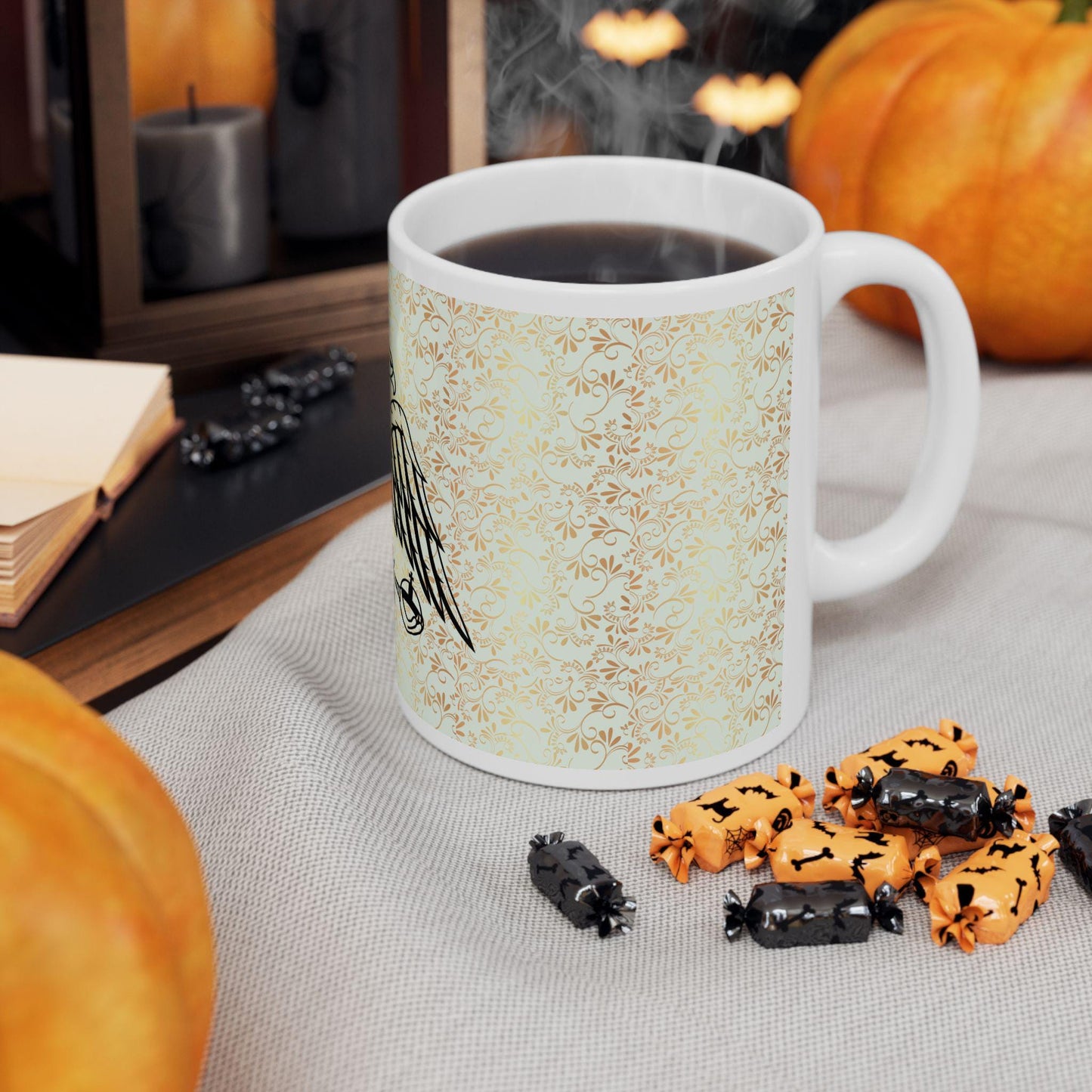 Byzantine Eagle ceramic mug featuring the iconic double-headed eagle design. Durable, microwave- and dishwasher-safe, perfect for coffee, tea, or as a meaningful gift for Orthodox and Byzantine history enthusiasts