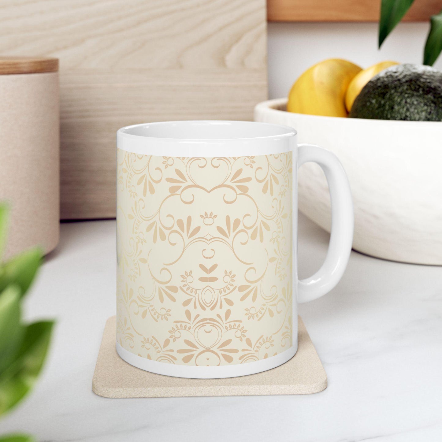 Orthodox Christian ceramic mug with the phrase 'The ONE Faith to RULE Them ALL.' Durable 11oz white ceramic mug, microwave- and dishwasher-safe, perfect for coffee, tea, or as a unique religious gift for Orthodox Christians.