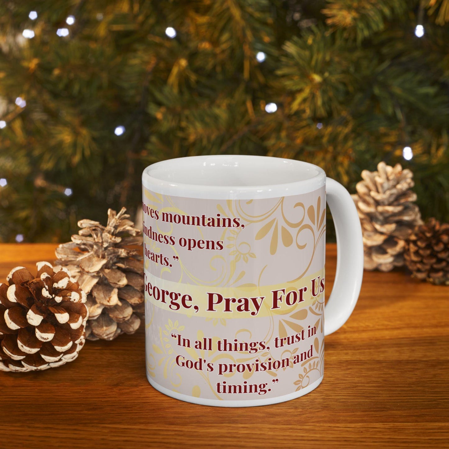 Orthodox Christian ceramic mug featuring a vibrant St. George design. Perfect for coffee, tea, or as a meaningful gift for Christmas, baptisms, and name days. 11oz white ceramic mug with a durable AAA+ ORCA coating, microwave- and dishwasher-safe