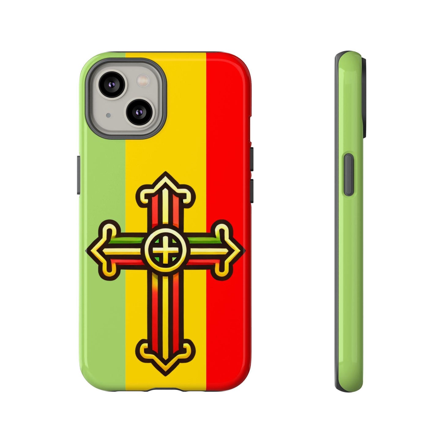 Ethiopian Orthodox Cross Phone Case | Tewahedo Christian Phone Cover | Ge'ez Orthodox Christianity Gift | Protective Case | iPhone & Samsung