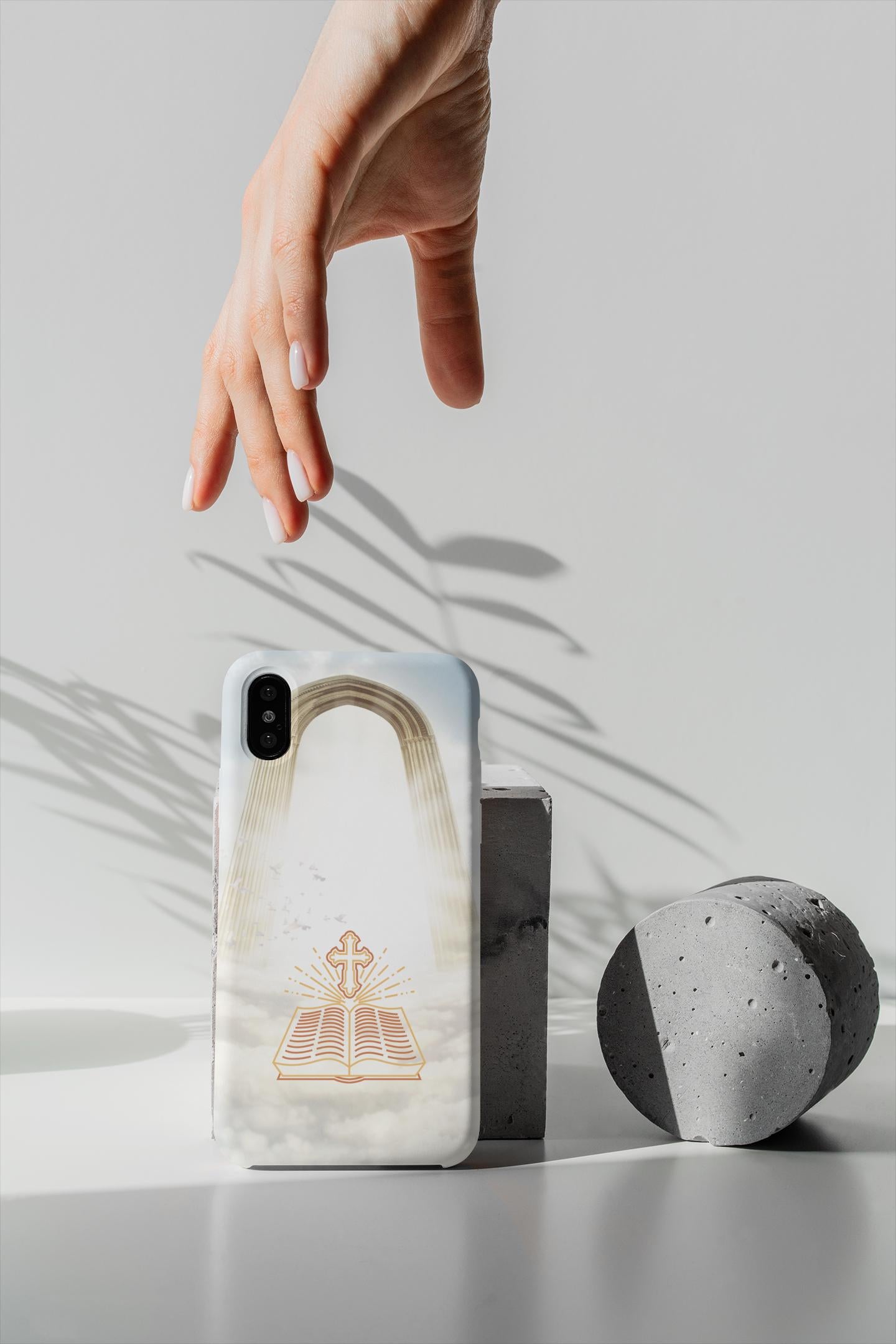 Enter Heaven through God with this Christian Heaven’s Gate Phone Case! Featuring a heavenly gates design, it’s durable, lightweight & wireless charging compatible. A perfect faith-inspired gift for iPhone & Samsung. Order now and stay inspired daily!