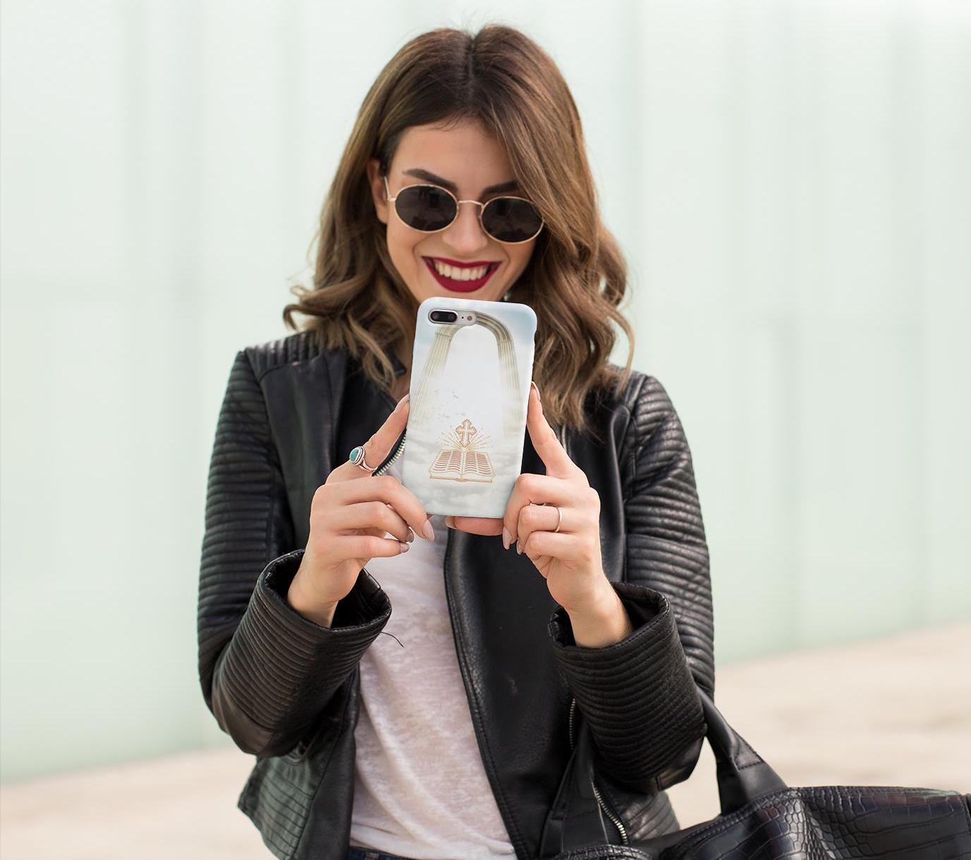 Enter Heaven through God with this Christian Heaven’s Gate Phone Case! Featuring a heavenly gates design, it’s durable, lightweight & wireless charging compatible. A perfect faith-inspired gift for iPhone & Samsung. Order now and stay inspired daily!