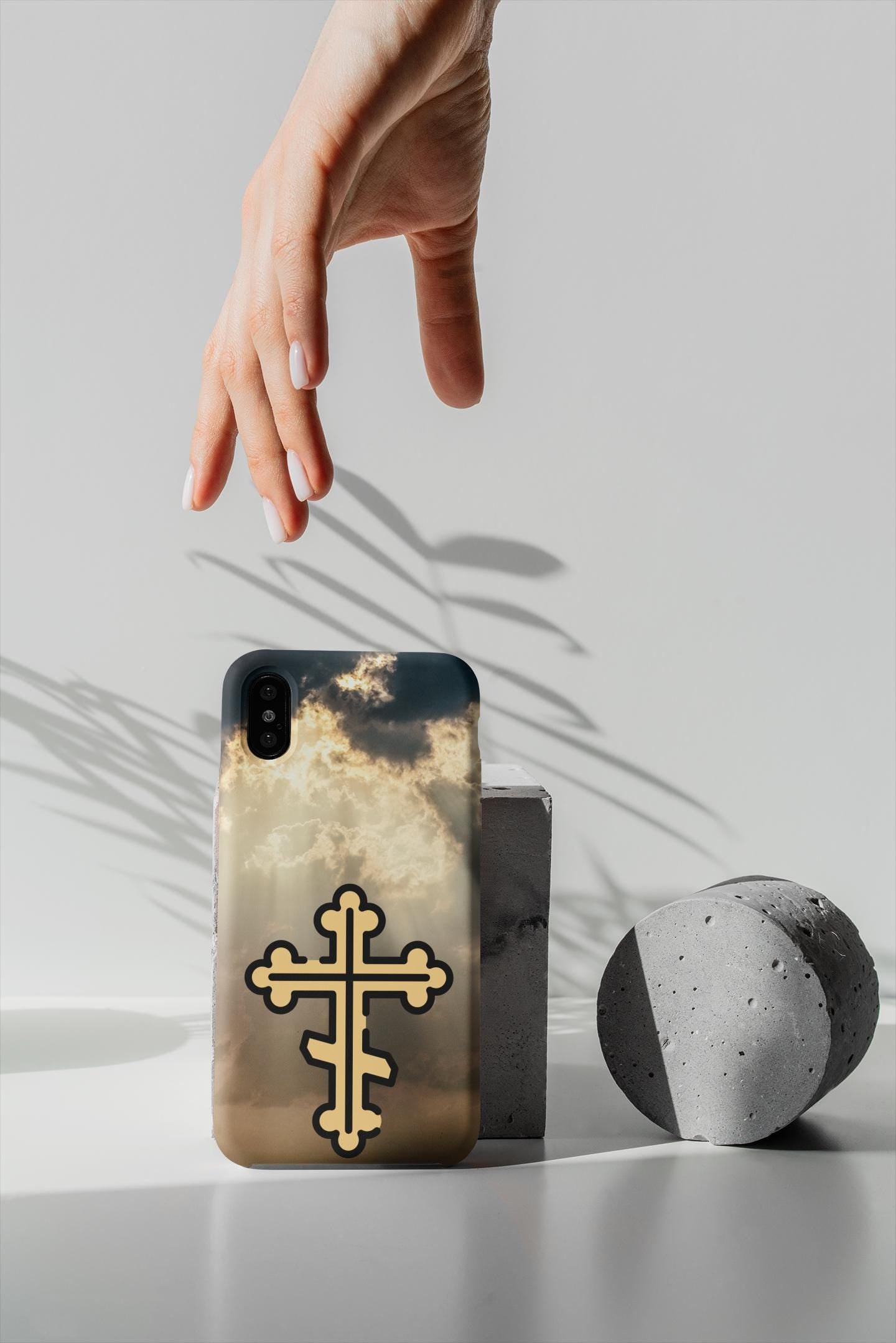 Show your Orthodox faith with this Byzantine Cross Phone Case! Durable, lightweight & wireless charging compatible. A perfect Christian gift for iPhone & Samsung. Order now and keep your faith close daily!