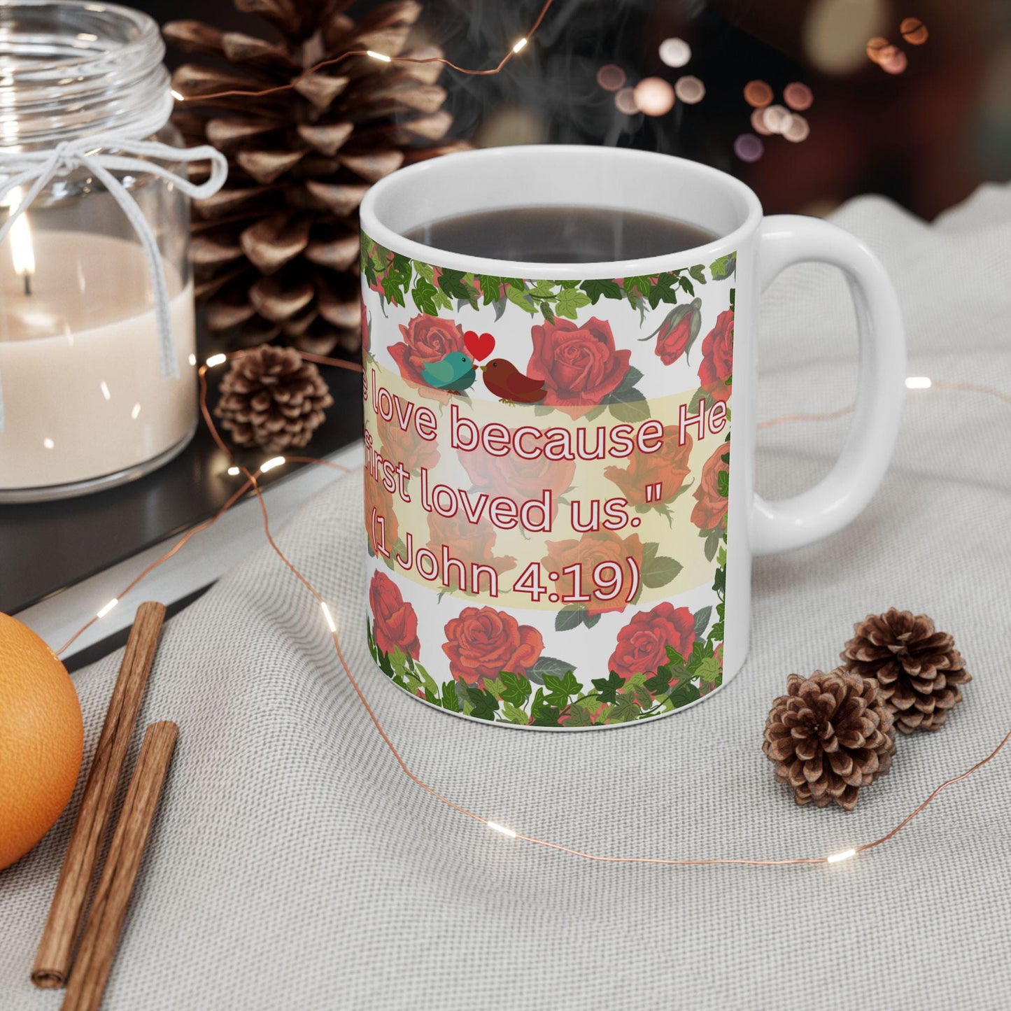 Celebrate faith and love with this Saint Valentine Mug featuring "Let all that you do be done in love." (1 Corinthians 16:14). Made from durable ceramic, it's perfect for daily inspiration, prayer, or as a thoughtful Orthodox Christian gift.