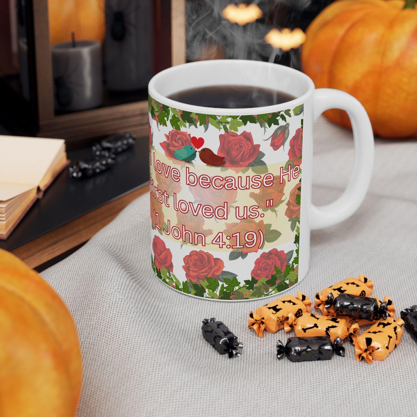 Celebrate faith and love with this Saint Valentine Mug featuring "Let all that you do be done in love." (1 Corinthians 16:14). Made from durable ceramic, it's perfect for daily inspiration, prayer, or as a thoughtful Orthodox Christian gift.