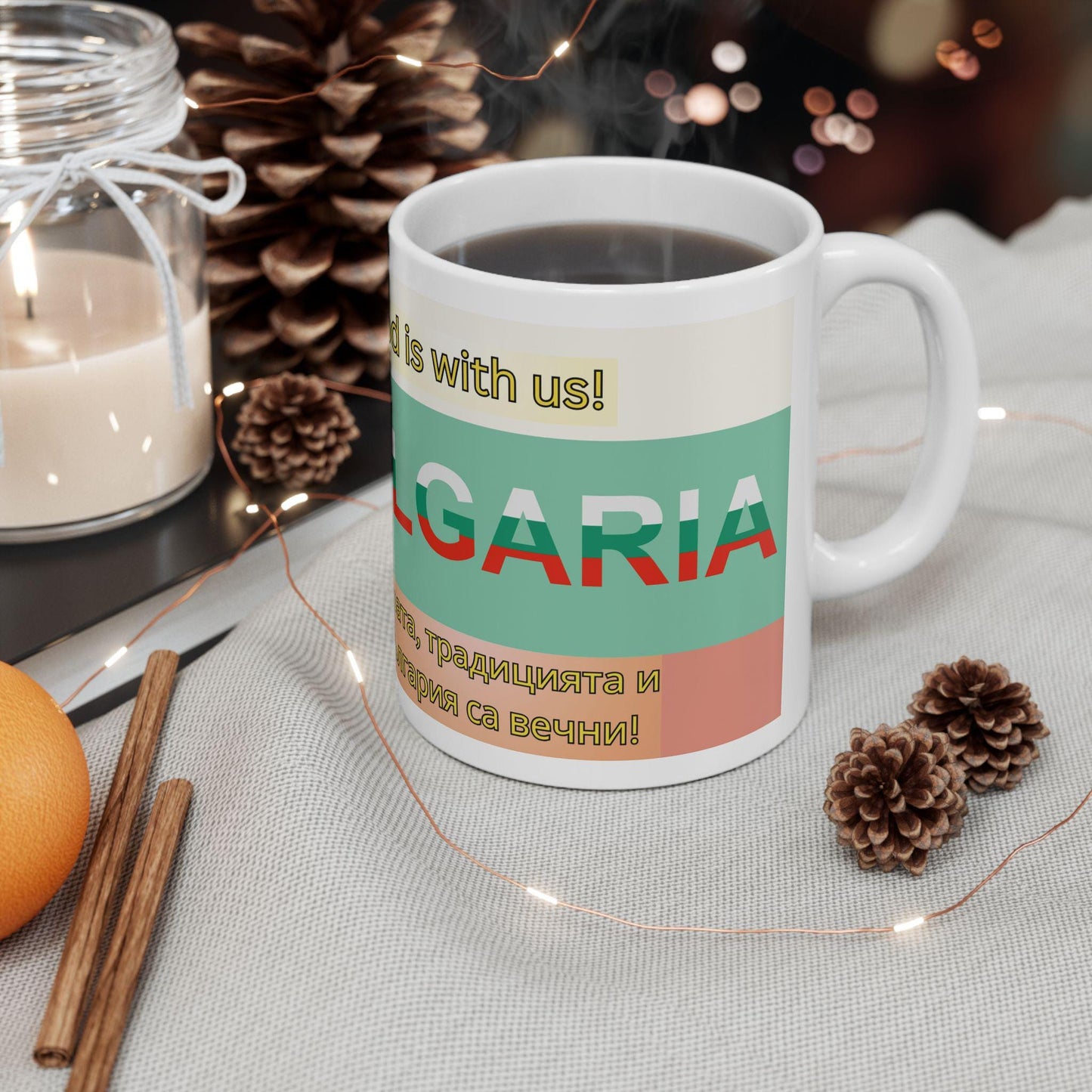Celebrate Bulgarian Orthodox faith with this beautiful ceramic mug, featuring a traditional Orthodox Christian design. Durable, microwave & dishwasher safe, perfect for daily use, prayer, or as a meaningful Bulgarian Orthodox gift.