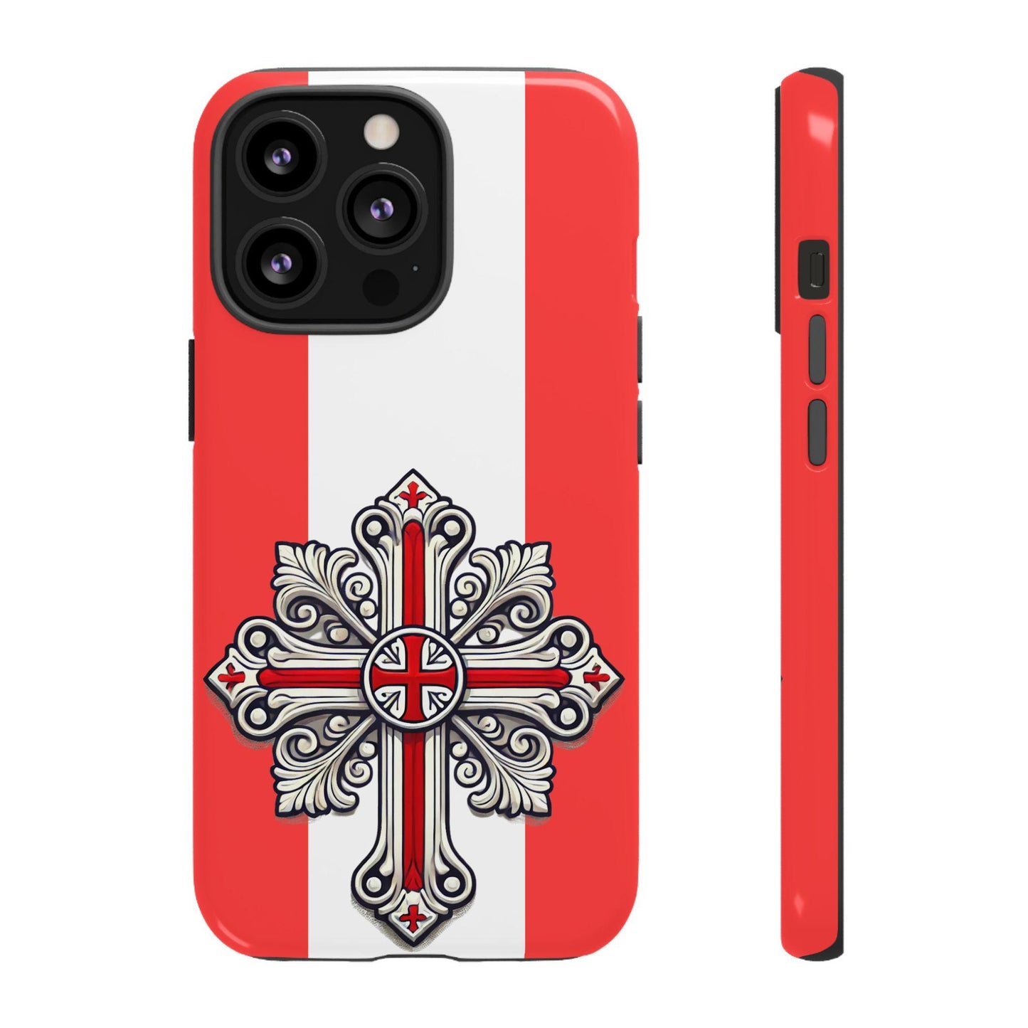 English Christian Phone Case – Premium Protective Cover with English Orthodox Cross | Faith-Inspired Christian Design