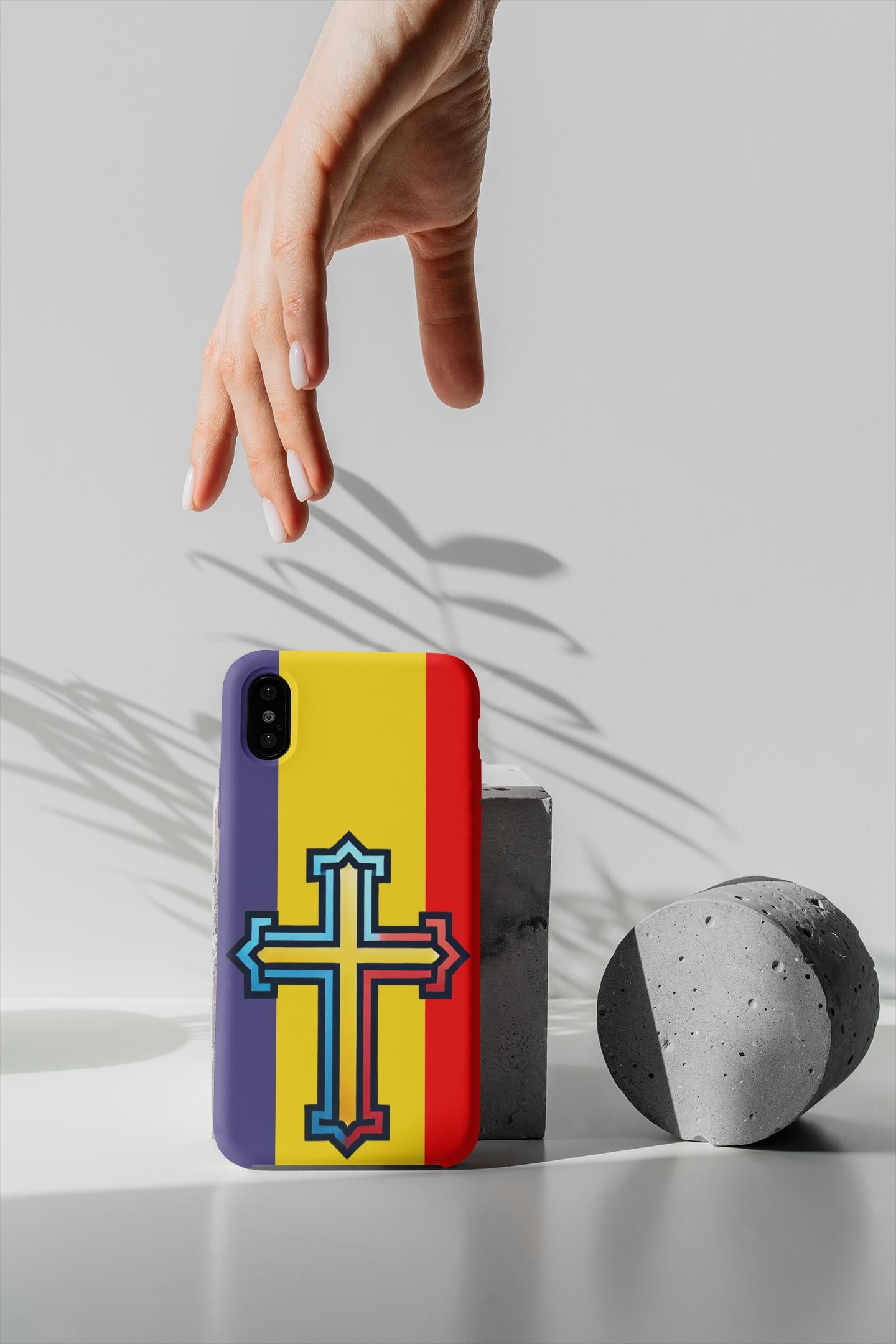 Carry your faith daily with this Romanian Orthodox Cross Phone Case! Featuring a Byzantine Orthodox design, it's durable, lightweight & wireless charging compatible. A perfect Orthodox Christian gift! Available for iPhone & Samsung. Order now!