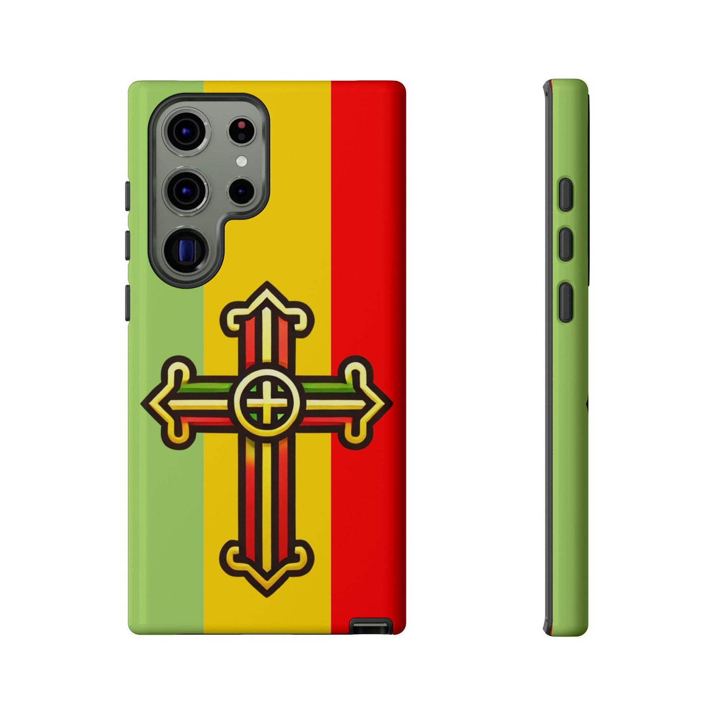 Ethiopian Orthodox Cross Phone Case | Tewahedo Christian Phone Cover | Ge'ez Orthodox Christianity Gift | Protective Case | iPhone & Samsung