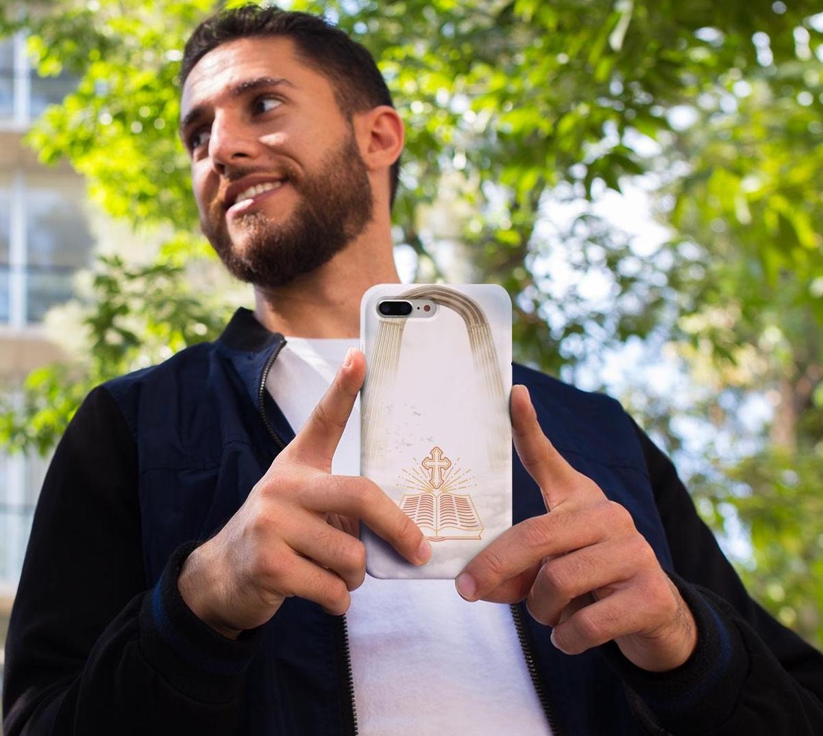 Enter Heaven through God with this Christian Heaven’s Gate Phone Case! Featuring a heavenly gates design, it’s durable, lightweight & wireless charging compatible. A perfect faith-inspired gift for iPhone & Samsung. Order now and stay inspired daily!