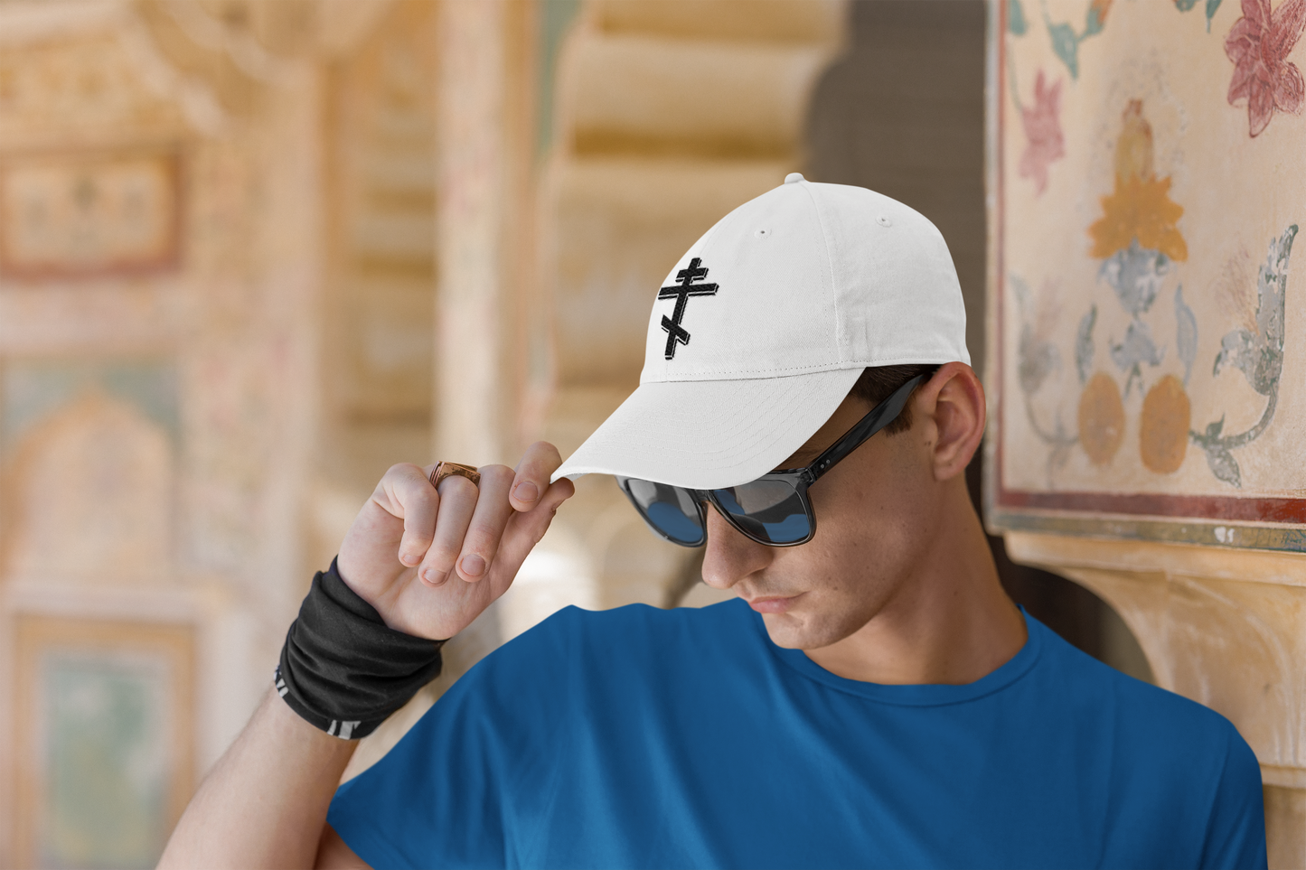 Christian Orthodox Cross Embroidered Cap