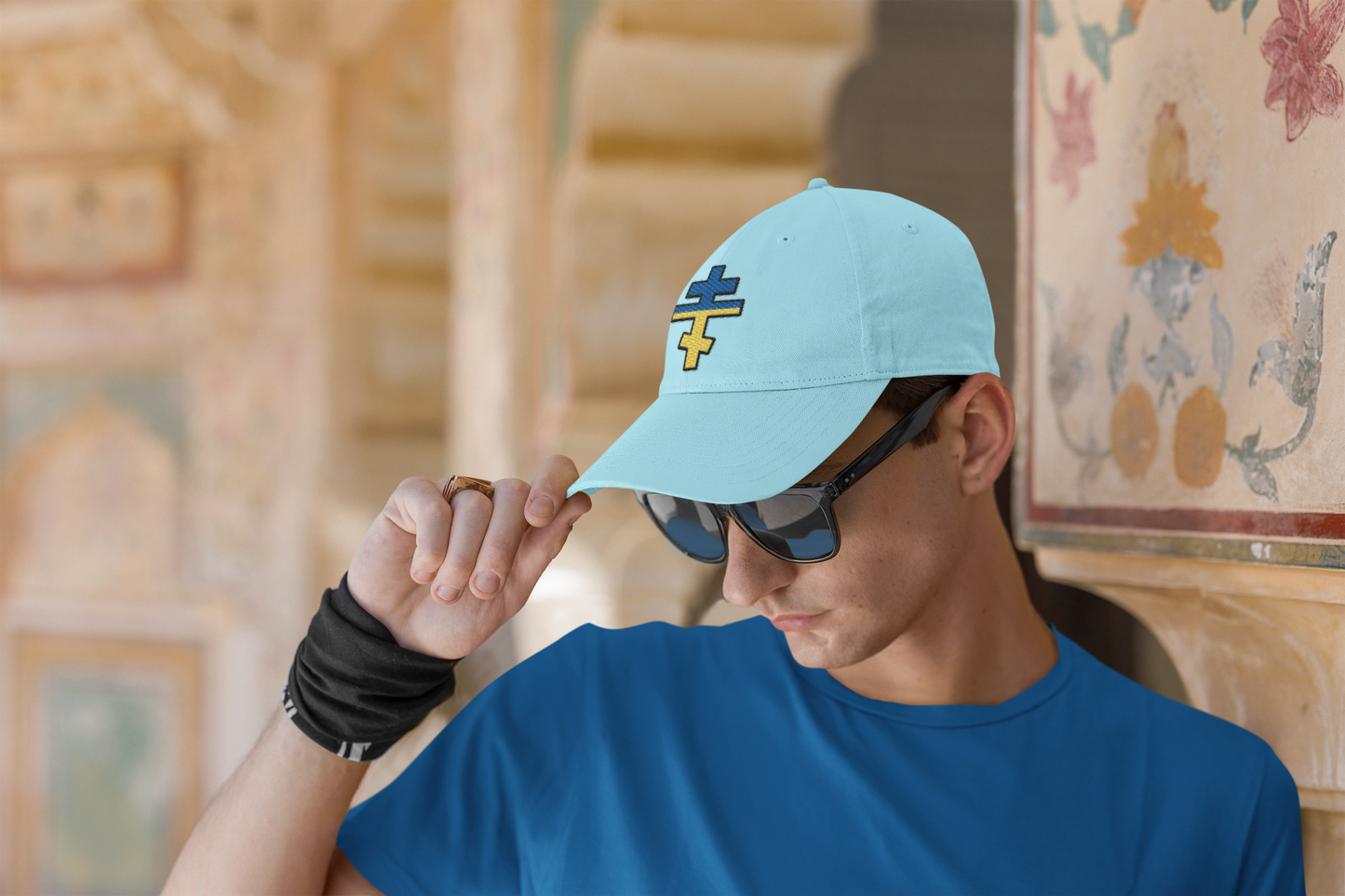 Ukrainian Orthodox Cross Hat – Embroidered Christian Cap