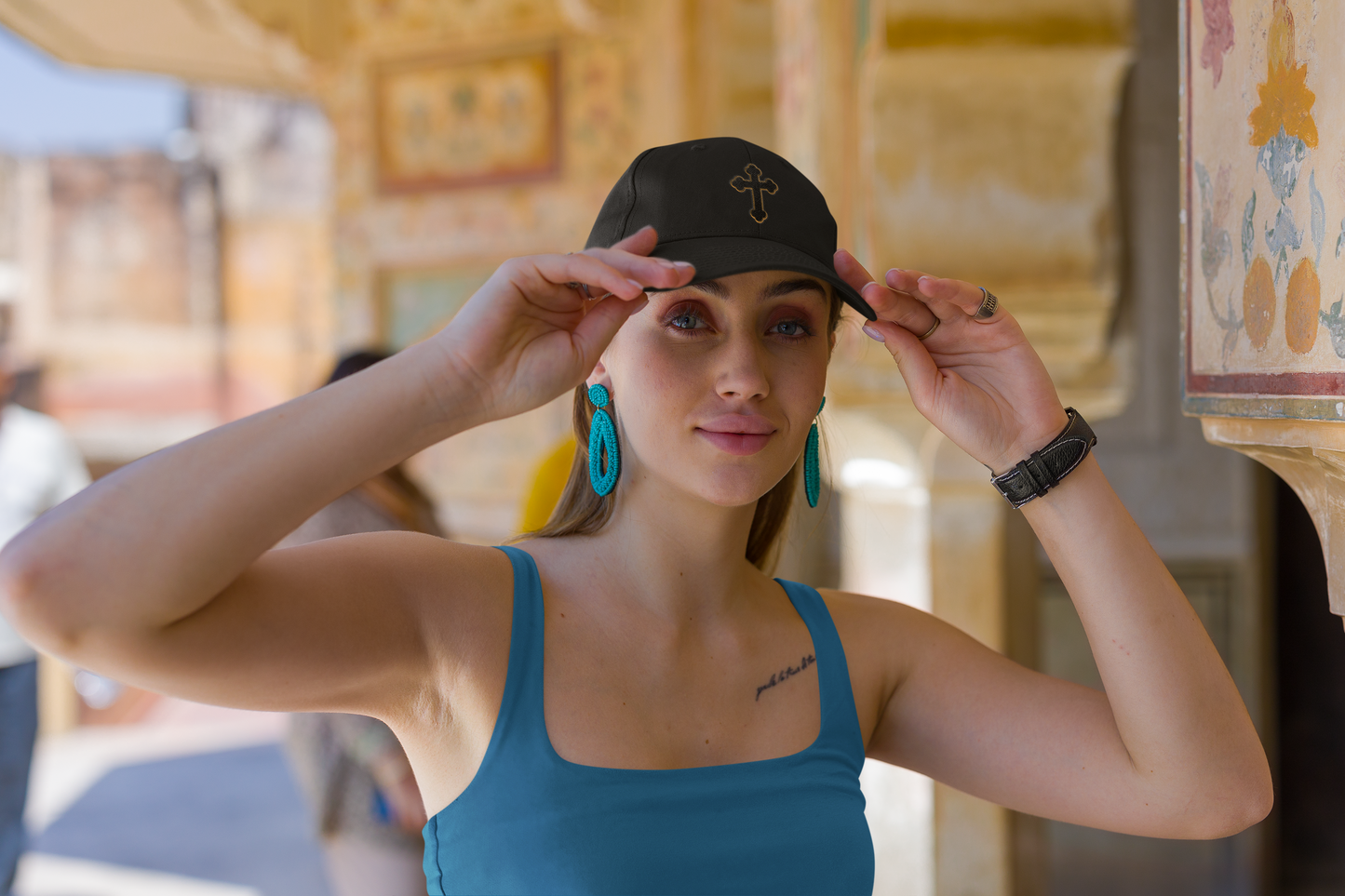 Orthodox Cross Embroidered Byzantine Christian Cap