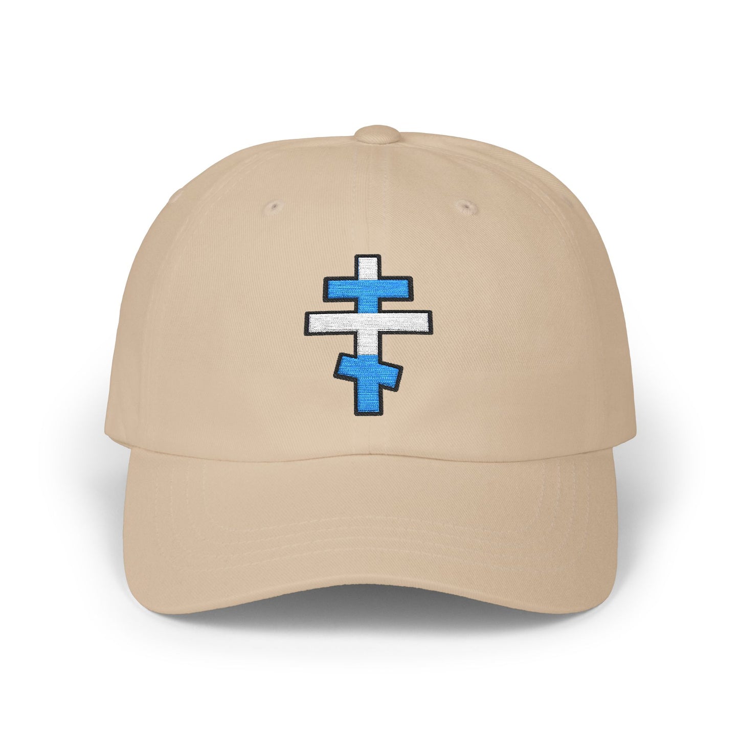 Greek Orthodox Cross Dad Hat | Embroidered Christian Cap