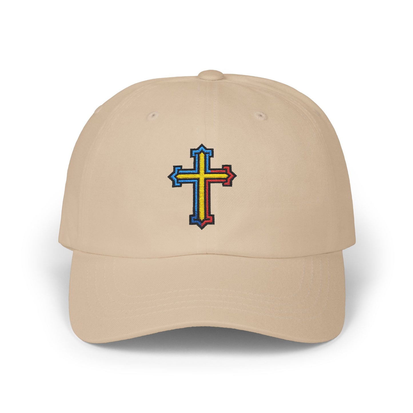 Romanian Orthodox Cross Dad Hat | Embroidered Christian Cap
