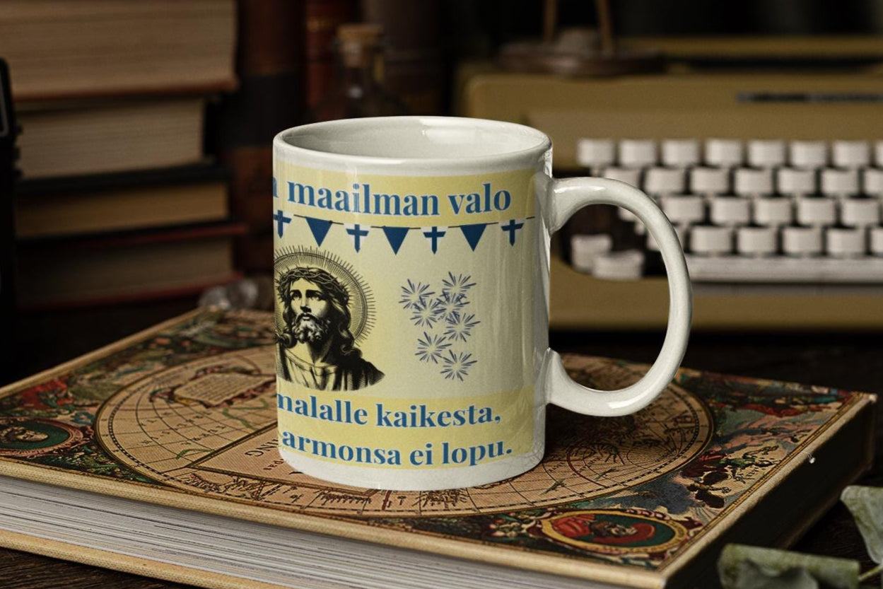 Finnish Orthodox Christian Ceramic Mug – Faith-Inspired Gift – Perfect Orthodox Gift