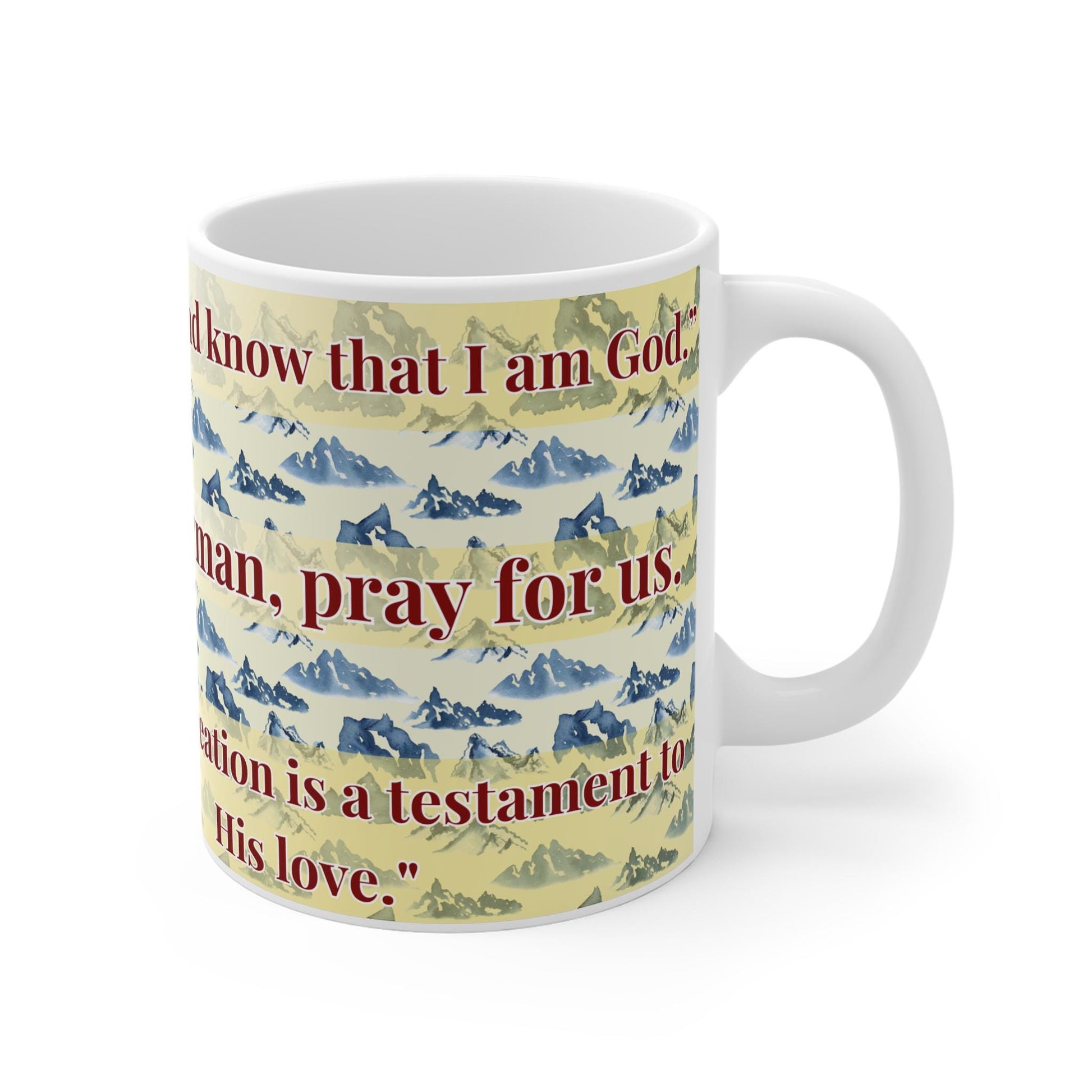 Saint Herman of Alaska 11oz ceramic mug with a detailed Orthodox Christian design. Durable, microwave- and dishwasher-safe, perfect for coffee, tea, or as a meaningful gift for baptisms, name days, or celebrations of faith