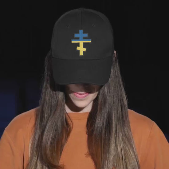 Ukrainian Orthodox Cross Hat – Embroidered Christian Cap | Faith-Inspired Ukrainian Heritage Gift